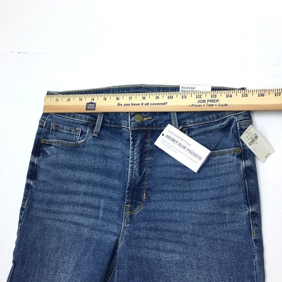 NEW Old Navy Rockstar Super Skinny Jeans High Rise Stretch size 10 length 29" - Picture 4 of 8